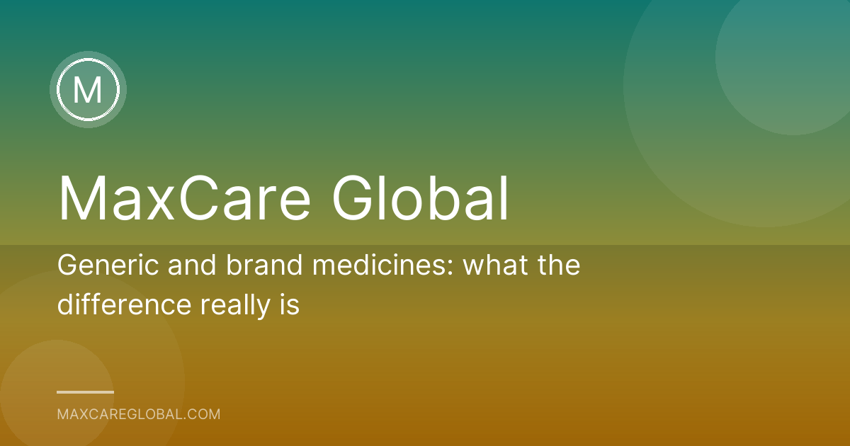 Generic and brand medicines: what the difference really is