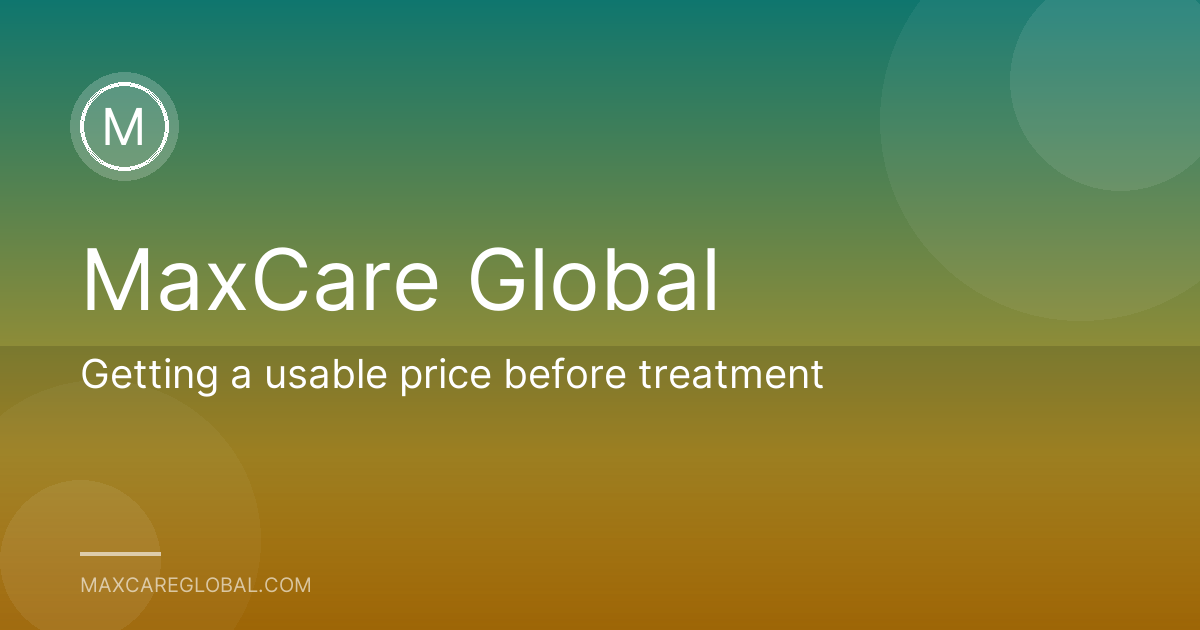 Getting a usable price before treatment