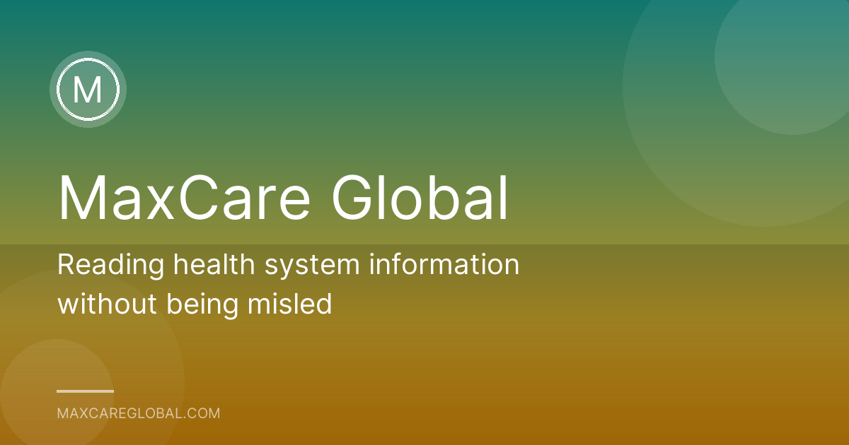 Reading health system information without being misled