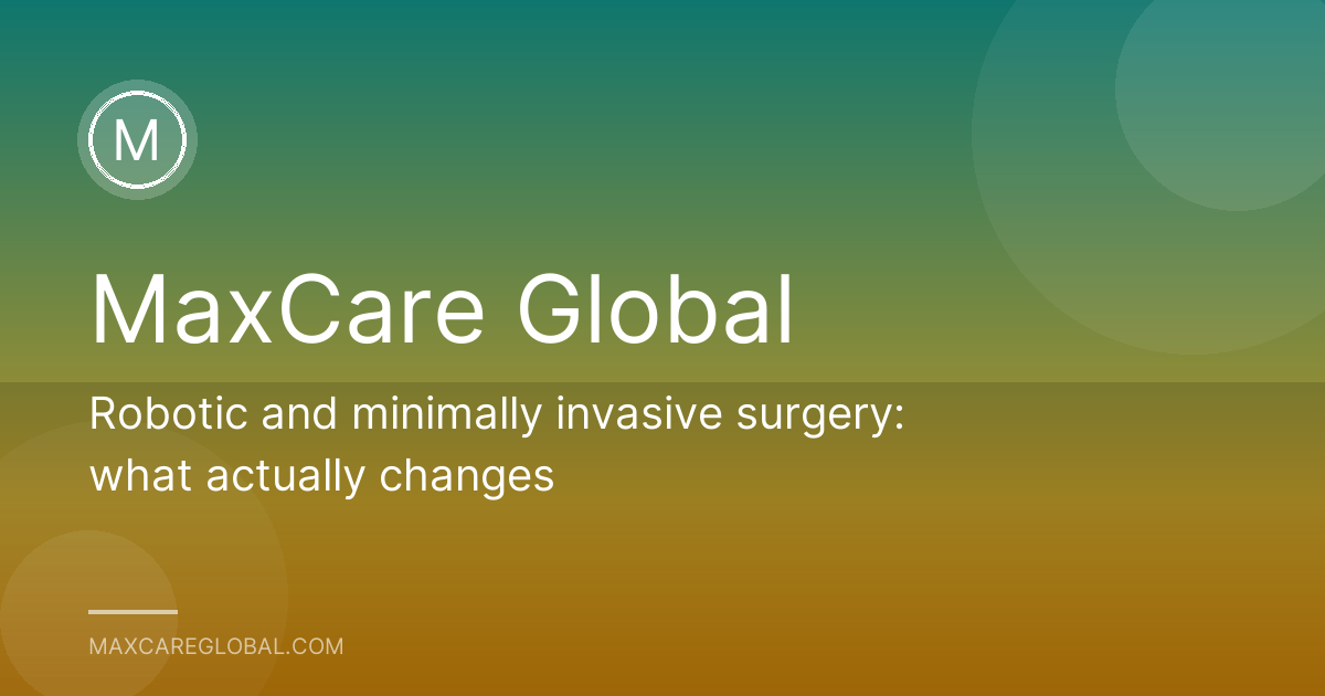 Robotic and minimally invasive surgery: what actually changes