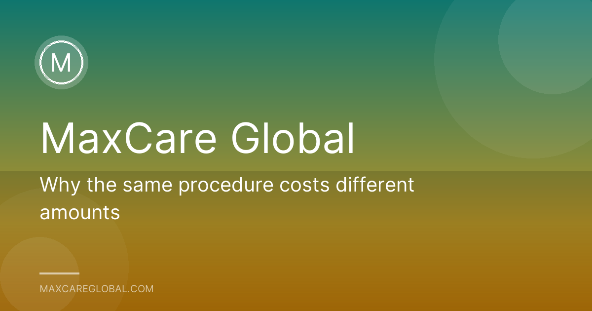 Why the same procedure costs different amounts