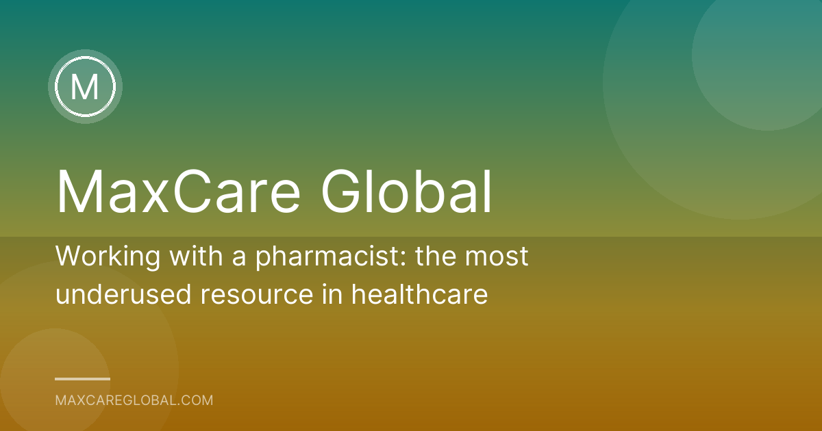 Working with a pharmacist: the most underused resource in healthcare